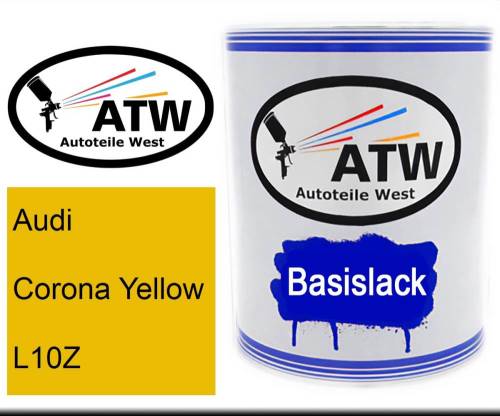 Audi, Corona Yellow, L10Z: 1L Lackdose, von ATW Autoteile West.